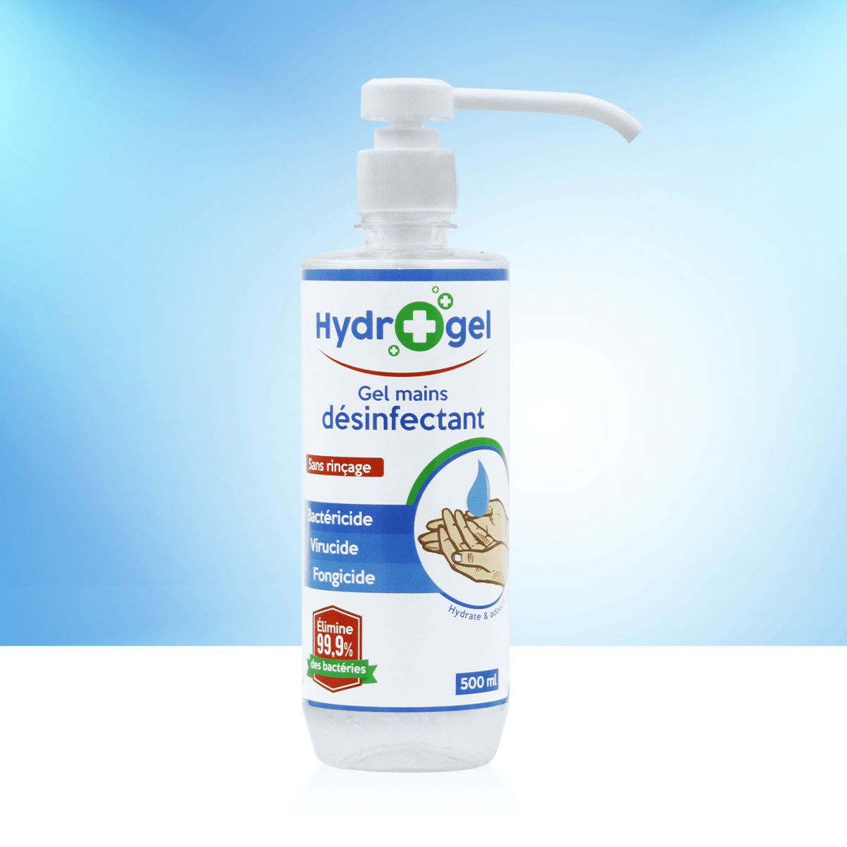 Gel hydroalcoolique pour désinfecter les mains bidon de 5 litre