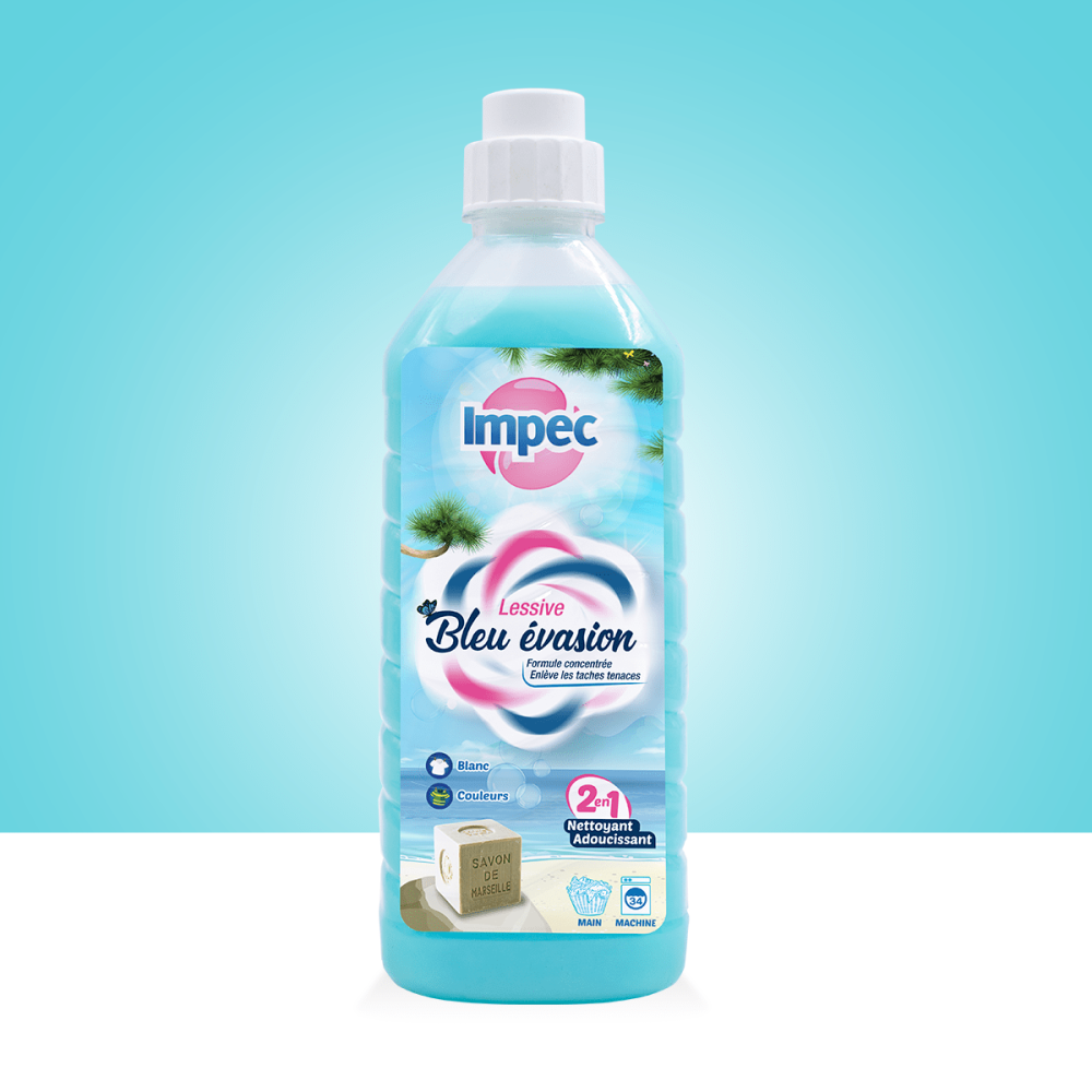 LESSIVE LIQUIDE BLEU ÉVASION IMPEC